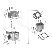 Bouchon pour cache culbuteur Quad Shineray 250cc ST-9E Bilder 2