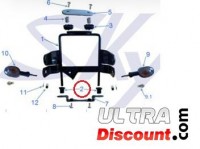 Silent bloc support de phare pour Skymax Skyteam 50-125cc - Bas Bilder 1