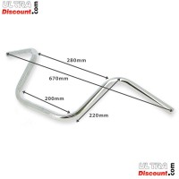 Guidon pour Citycoco (Chrome) 220mm Bilder 1