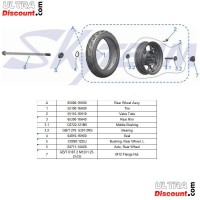 Roue Arrière Complète 3.50-10 pour Dax Skymax Noire (Euro 4 - Euro 5) Bilder 1 Roue Arrière Complète 3.50-10 pour Dax Skymax Noire (Euro 4 - Euro 5) Bilder 1