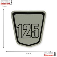 Autocollant 125cc pour Skymax (gris-noir) Bilder 1