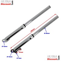 Bras de Fourche pour Pocket Supermotard Argent (Type 1) Bilder 1