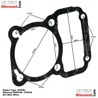 Joint d'Embase pour Dirt Bike 200cc (Moteur 163FML) Bilder 1 Joint d'Embase pour Dirt Bike 200cc (Moteur 163FML) Bilder 1