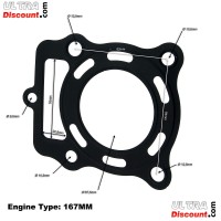 Pochette de Joints Moteur 167MM pour Quads Bashan BS250S-11 Bilder 5 Pochette de Joints Moteur 167MM pour Quads Bashan BS250S-11 Bilder 5