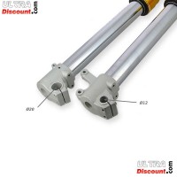 Bras de fourche de Haute Qualité 800mm, double réglage, axe 12/20mm - Or Bilder 1