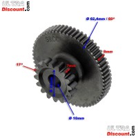 Pignon Double de Démarreur 16 Dents pour Moteurs 163FML-167FML Bilder 1