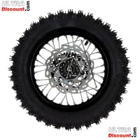 Roue Arrière Complète 12'' Noire pour Dirt Bike AGB29 Bilder 1 Roue Arrière Complète 12'' Noire pour Dirt Bike AGB29 Bilder 1