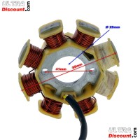 Stator pour Scooter Chinois 50cc 4temps (4 fils)