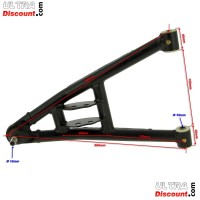 Triangle de Suspension Inférieur Gauche pour Quads Shineray 200ST-9 Bilder 1