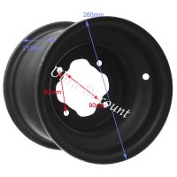 Jante arrière pour Quad Bashan 250cc (BS250S-11) Bilder 1 Jante arrière pour Quad Bashan 250cc (BS250S-11) Bilder 1