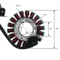 Stator Pour Quad Shineray 300cc (XY300STE - XY300ST-4E) Bilder 1