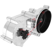 Démultiplicateur chrome double chaine pour pocket bike cross (6.5mm) Bilder 1