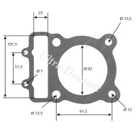 Joint d'embase pour Quad Shineray 300cc (XY300ST-5E) Bilder 1 Joint d'embase pour Quad Shineray 300cc (XY300ST-5E) Bilder 1