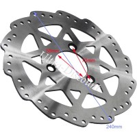 Disque de Frein Arrière 4mm d'épaisseur pour Quad Shineray 350cc (XY350ST-E) Bilder 1