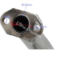 Pot d'échappement pour trottinette thermique (Rouge) Bilder 1