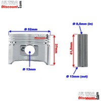 Kit Cylindre noir pour dirt bike 125cc ( LIFAN : 1P52FMI ) Bilder 2
