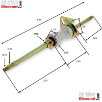 Train arrière pour quad Bashan 250cc (BS250S-11)  Bilder 1