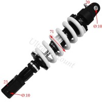 Amortisseur dirt bike (modèle 6) 355mm-12 (Blanc) Bilder 1