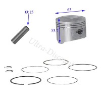 Kit Piston 63mm dirt bike 200 cc (type 2) Bilder 1 Kit Piston 63mm dirt bike 200 cc (type 2) Bilder 1