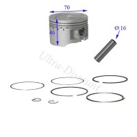 Kit piston dirt bike 250 cc (type 3) Bilder 1