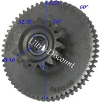 Pignon double pour demarreur Quad bashan 250cc (BS250S-11) Bilder 1