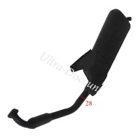 Pot d'échappement pour scooter chinois 125 cc (type 3) Bilder 2 Pot d'échappement pour scooter chinois 125 cc (type 3) Bilder 2