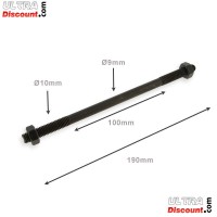 Axe de roue Avant + écrous pas américain pour pocket  (190 mm) type2 Bilder 1