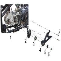 Rondelle de maintien de pignon sur quad Shineray 150cc (Type 2, XY150ST) Bilder 1