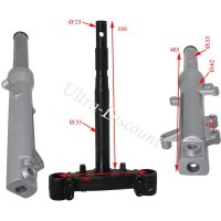 Fourche pour scooter Chinois Jonway 125cc YY125T Bilder 1 Fourche pour scooter Chinois Jonway 125cc YY125T Bilder 1