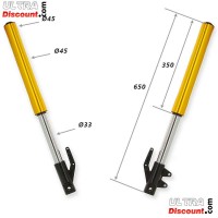 Bras de Fourche pour Dirt Bike Or (650mm) Bilder 1