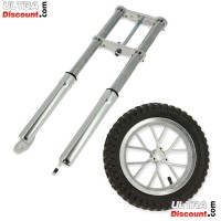 Fourche Pocket bike Supermotard argent Bilder 2 Fourche Pocket bike Supermotard argent Bilder 2