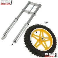 Fourche Pocket bike cross dorée Bilder 3