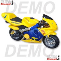 Carenage Pocket bike 47-49cc (Jaune-Bleu) Bilder 1 Carenage Pocket bike 47-49cc (Jaune-Bleu) Bilder 1