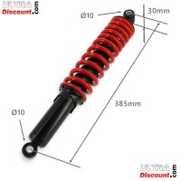 Amortisseur Arrière 385mm pour Quads Shineray 250ST-9C (Rouge-Noir) Bilder 1