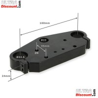Té de fourche supérieur 160mm pour Scooter Citycoco (Noir) Bilder 1