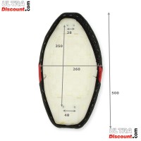 Selle 2 places noir et rouge pour scooter Citycoco Bilder 1 Selle 2 places noir et rouge pour scooter Citycoco Bilder 1