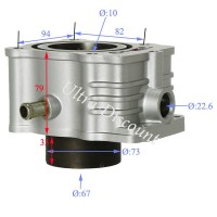 Cylindre pour Quads Shineray 250ST-9E-STIXE (Moteur 167MM)
