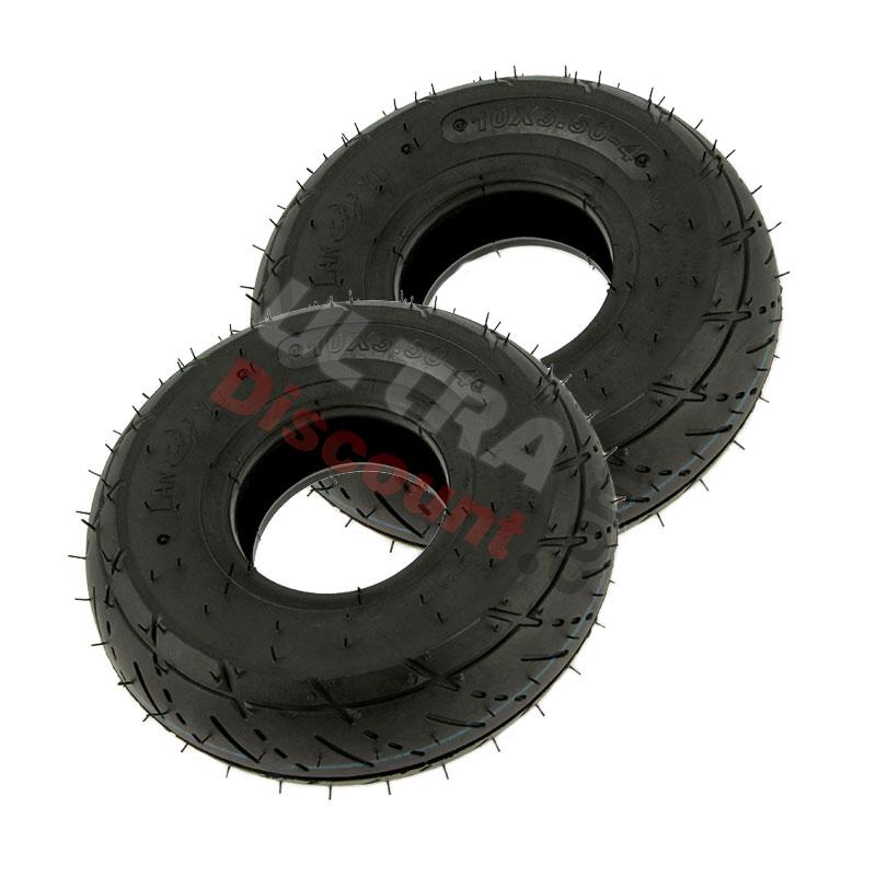 Jeu de 2 Pneus 3.50-4 route pour pocket quad, Pieces pocket quad Jeu de 2 Pneus 3.50-4 route pour pocket quad, Pieces pocket quad