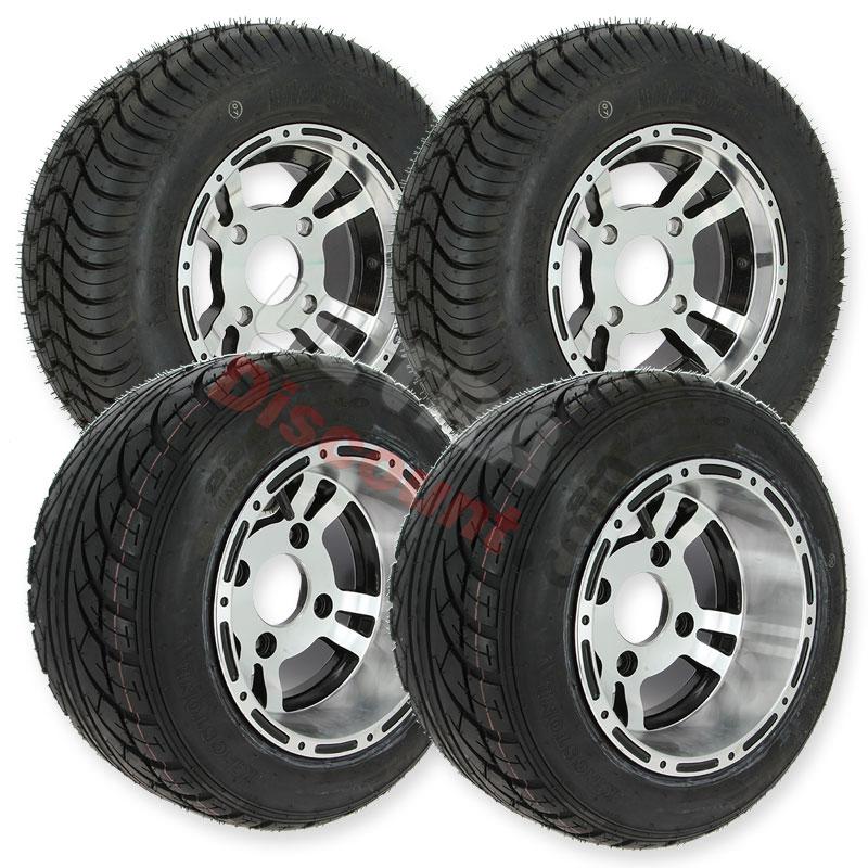 Lot de 4 Roues Complètes en Alu pour Quads Shineray 200cc ST-6A, Pièces Shineray 200 ST6A Lot de 4 Roues Complètes en Alu pour Quads Shineray 200cc ST-6A, Pièces Shineray 200 ST6A