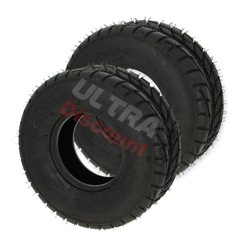 Paire de pneus Avant Route Quad Bashan 200cc BS200S3 (19x7.00-8), Bashan 200cc BS200S3