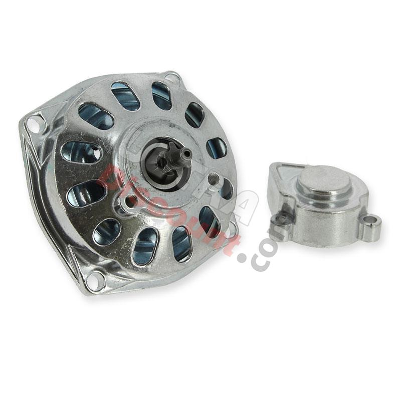 Cloche d'embrayage pocket Haute Qualité + pignon 6 dts + capot, Pieces pocket quad Cloche d'embrayage pocket Haute Qualité + pignon 6 dts + capot, Pieces pocket quad