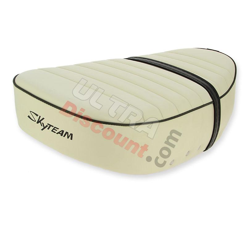Selle Blanche ivoire Skyteam pour Dax Skyteam 50cc à 125cc (2,4L), Pièces Dax Skymax Selle Blanche ivoire Skyteam pour Dax Skyteam 50cc à 125cc (2,4L), Pièces Dax Skymax