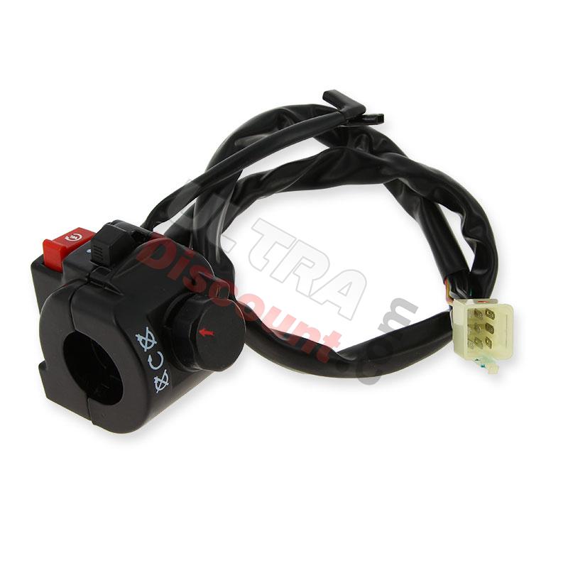 Commodo droit pour Quad chinois 200cc et 250cc, Pièces Quad Chinois 200cc Commodo droit pour Quad chinois 200cc et 250cc, Pièces Quad Chinois 200cc