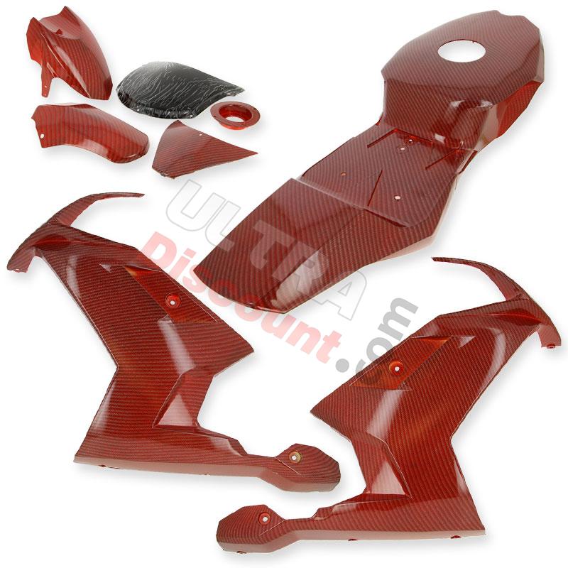 Carénage CARBONE Spéciale Edition pour Pocket Nitro (Rouge), Pieces Bike Nitro Carénage CARBONE Spéciale Edition pour Pocket Nitro (Rouge), Pieces Bike Nitro