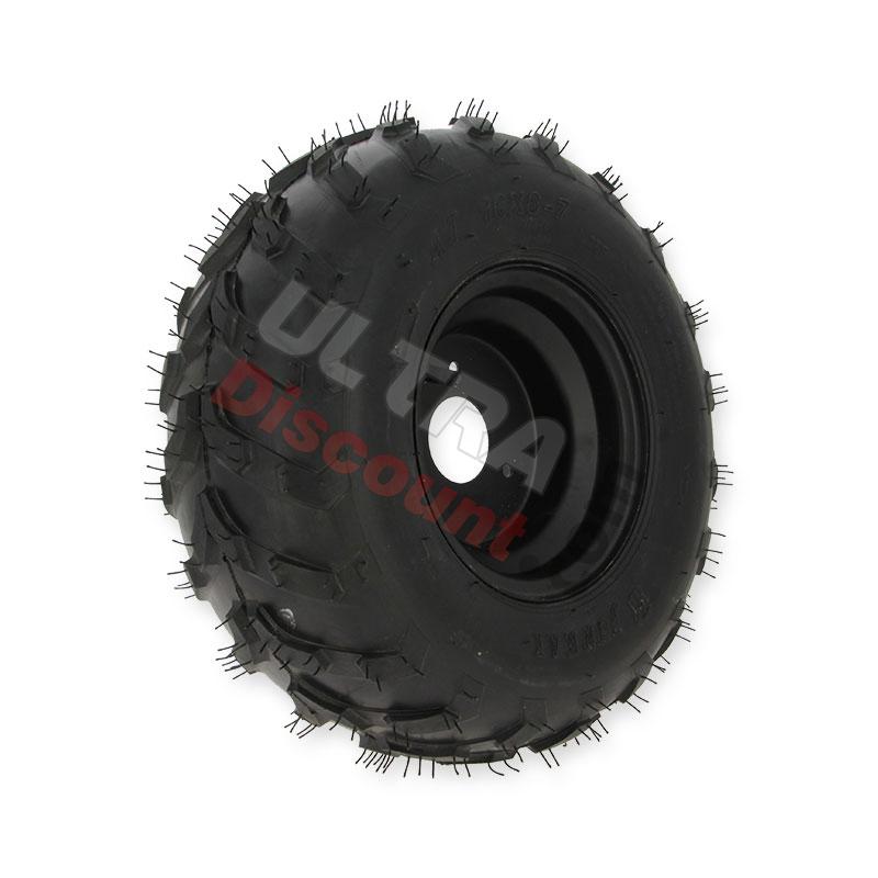 Roue droite 16x8-7 complète pour mini quad (Type 2), Pièces Quad 110cc - 125cc