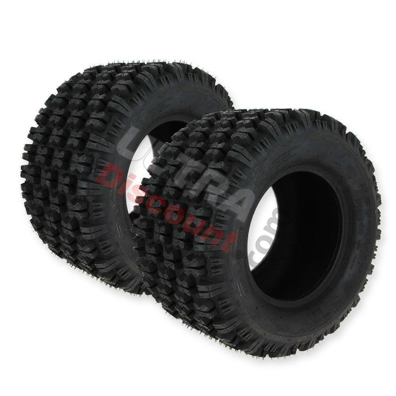 Paire de Pneus arrière Cross 20x11-10 pour Shineray, Pièces Shineray 200 ST6A