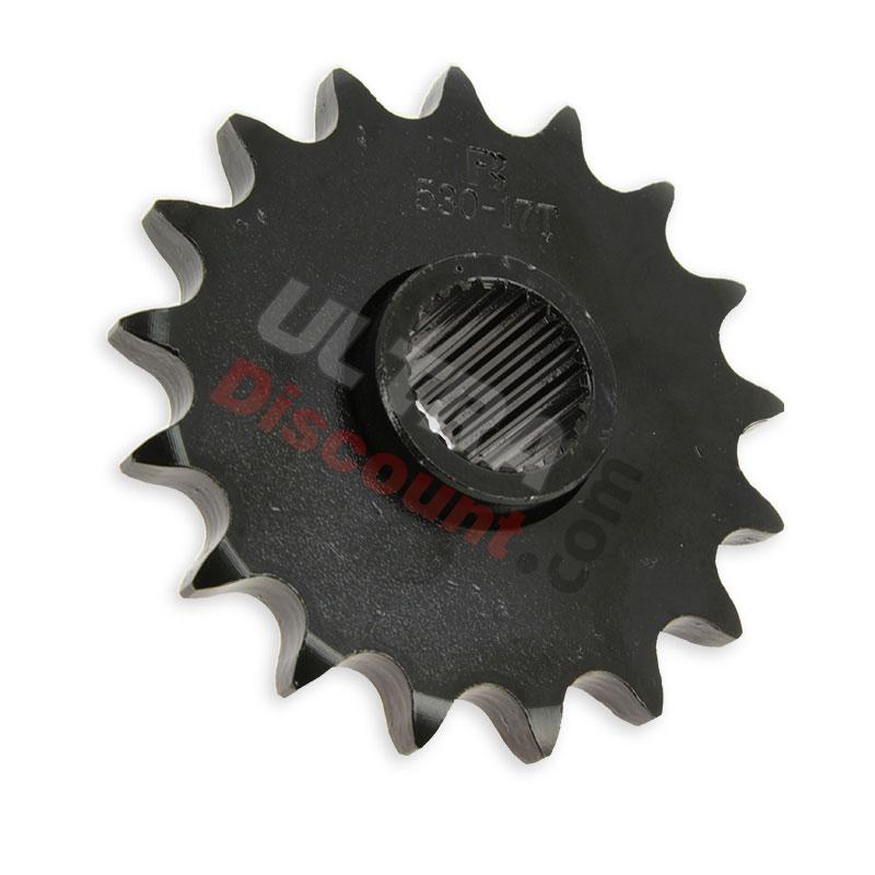 Pignon de 17 dents (530 : Ø:25mm) pour Quad chinois 530-T17, Pièces Quad Chinois 200cc