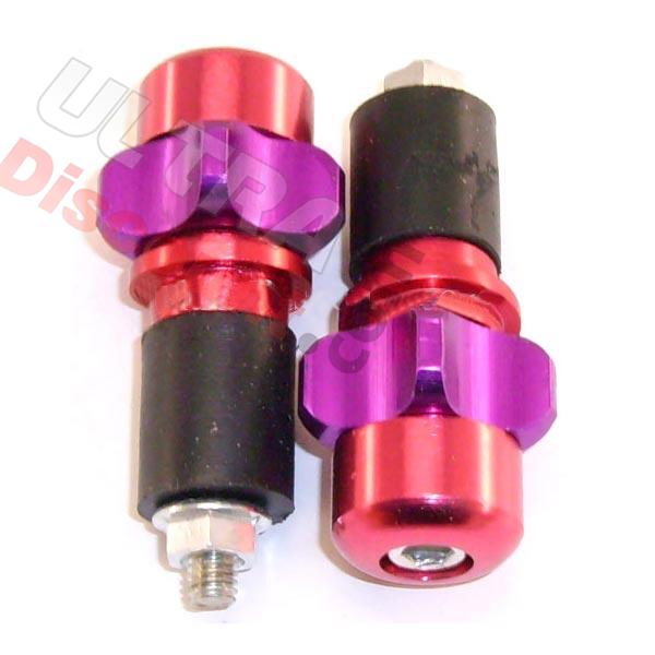 Embout de guidon Tuning Rouge-Violet (type2), Pièces Pocket Supermotard Embout de guidon Tuning Rouge-Violet (type2), Pièces Pocket Supermotard