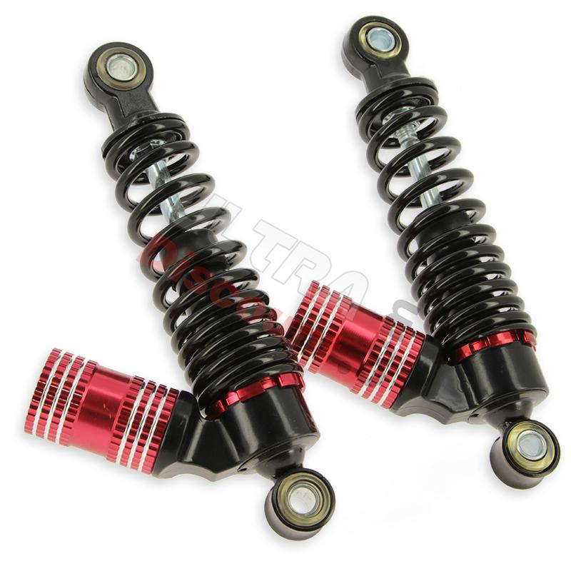 Paire d'amortisseur Arrière (210mm) pour Mini Citycoco rouge, Pièces Mini Citycoco