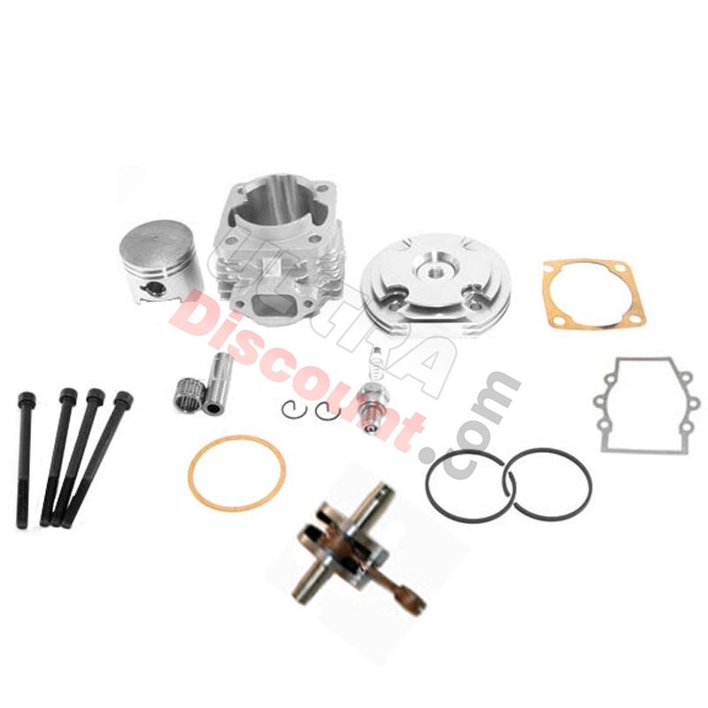 Kit 53cc 4 transferts + Vilebrequin Racing axe 10mm (type B ALU), Pieces pocket quad